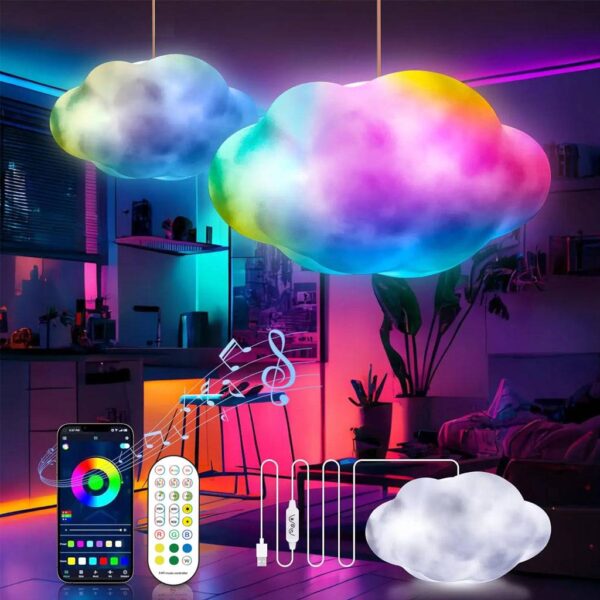 TECPHILE -  3D Customizable DIY Cloud Light with App & Remote Control