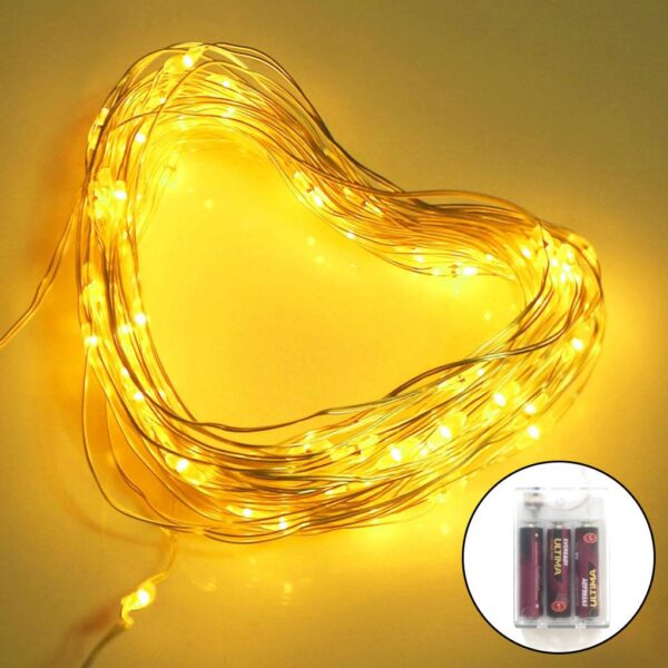 Battery Fairy Lights 10M with 100 Warm LEDs for Home & Festive Decor
