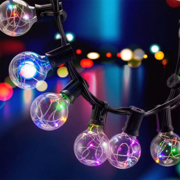 TECPHILE - G45-B RGBW LED String Light Bulbs