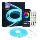 TECPHILE - RGB LED Neon Rope Lights with 5V Adapter